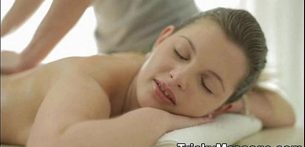  Massage-Room PornSex Featuring Amazing Euro Teen